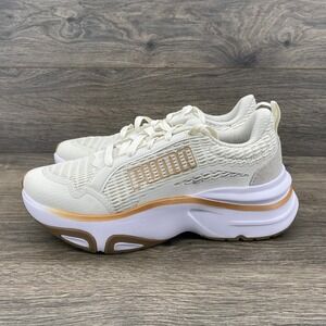 Puma Softride Sophia 2 Better Sneakers Womens 7.5 Cream White Rose Gold 310163